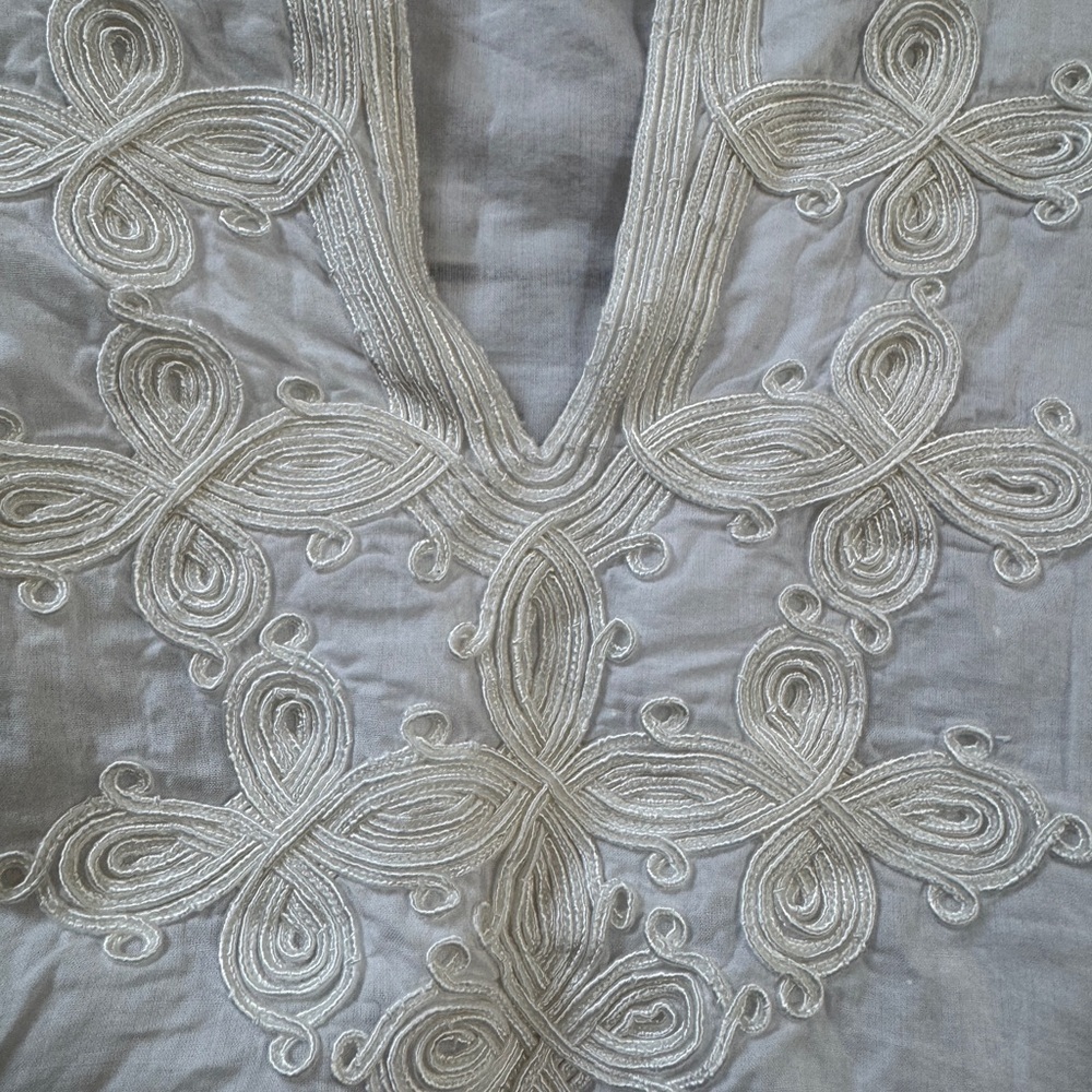 J Crew Embroidered 100% cotton tunic top size XS - Picture 4 of 8